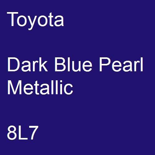 Toyota, Dark Blue Pearl Metallic, 8L7.